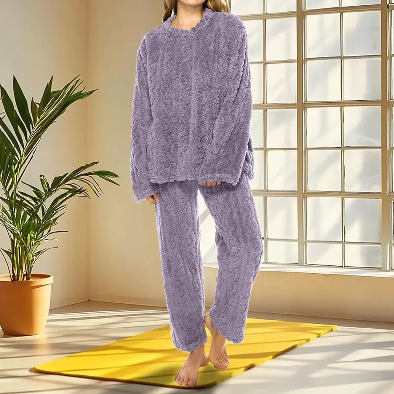 Huyxcye Flannel Pajamas – Soft fleece texture for warmth