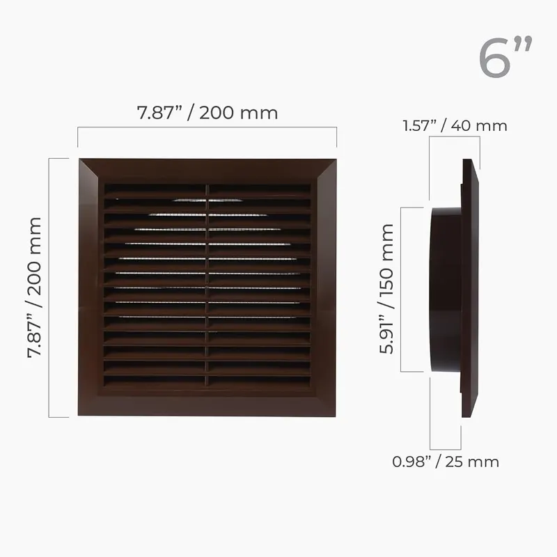 HVAC OV 6 Inch Fit – Universal Fit