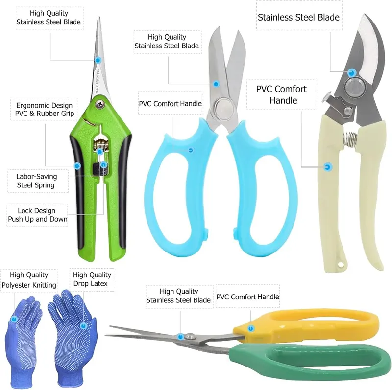 HyleJhJy Garden Pruning Shears Garden Scissors Herb – product photo 3 of 7