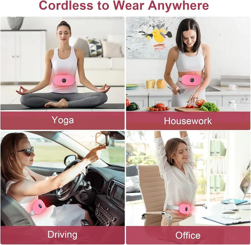 HZD Portable Cordless Electric Heating Pad – Soothe & Unwind Anywhere