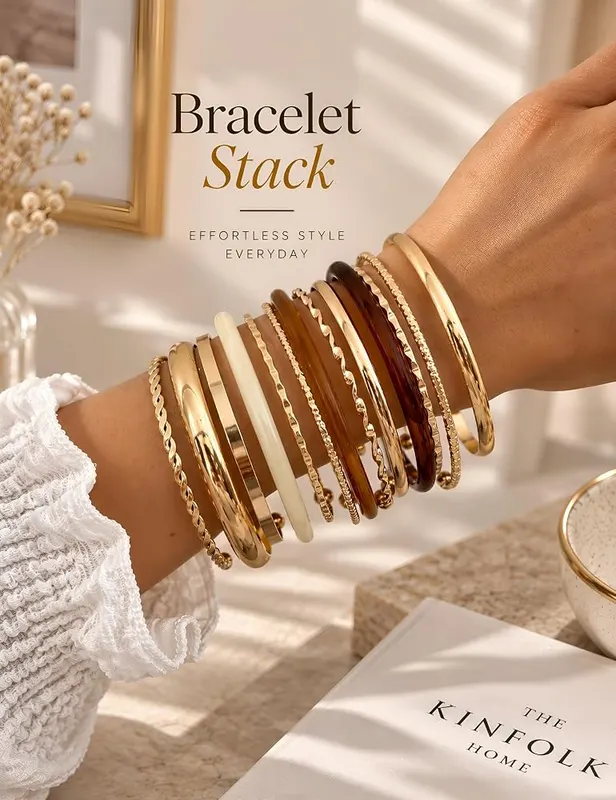 ÌF ME Gold Bangle Bracelets – Our gold bangle has a 6