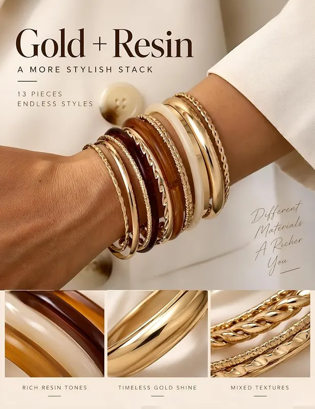 ÌF ME Gold Bangle Bracelets – Worried about quality? Don’t be – we’ve got