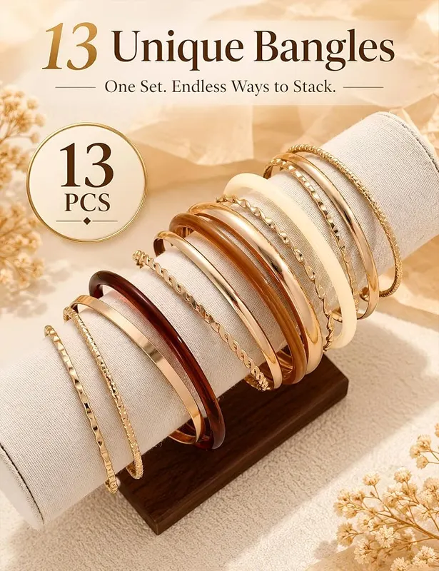 ÌF ME Gold Bangle Bracelets – product photo 8 of 8