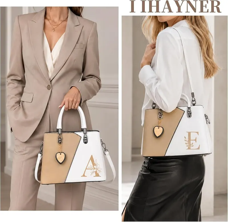 I IHAYNER Women PU Leather Purses and Handbags – Spacious Medium Size Purse