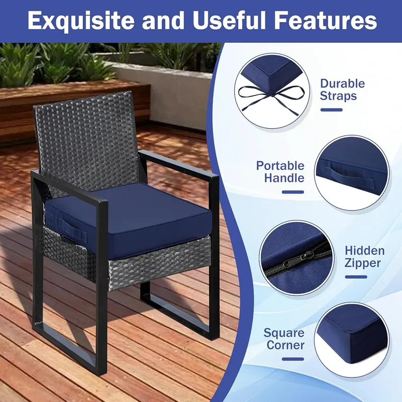 IASEAHK Patio Chair Cushions – Handles for easy carrying