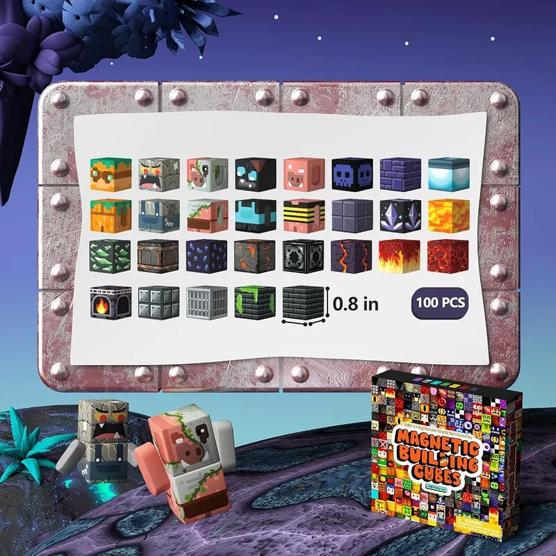idoot 100PCS Magnetic Blocks – 0.8 inch easy grip size