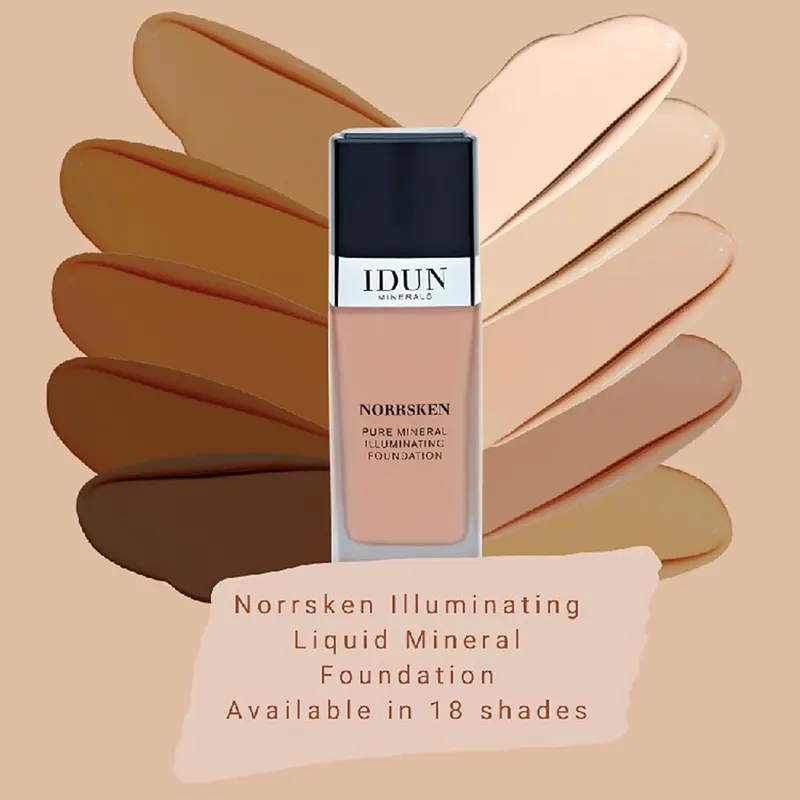 IDUN Minerals Liquid Norrsken Foundation – Always 100 Percent Vegan and Cruelty Free