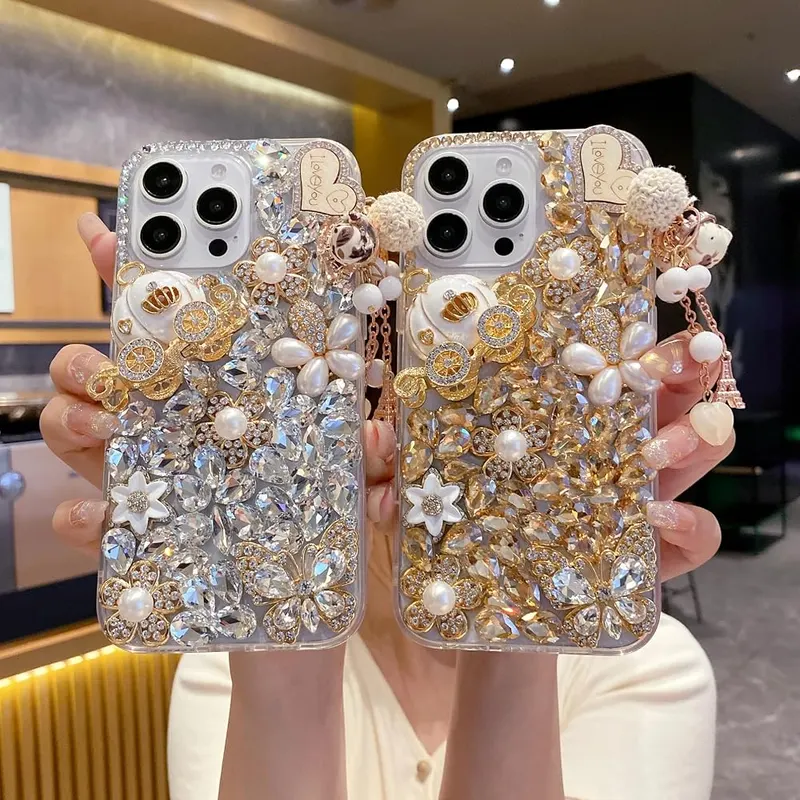 iFiLOVE for iPhone 14 Pro Bling Diamond – Protect your from dust, scratching and shock