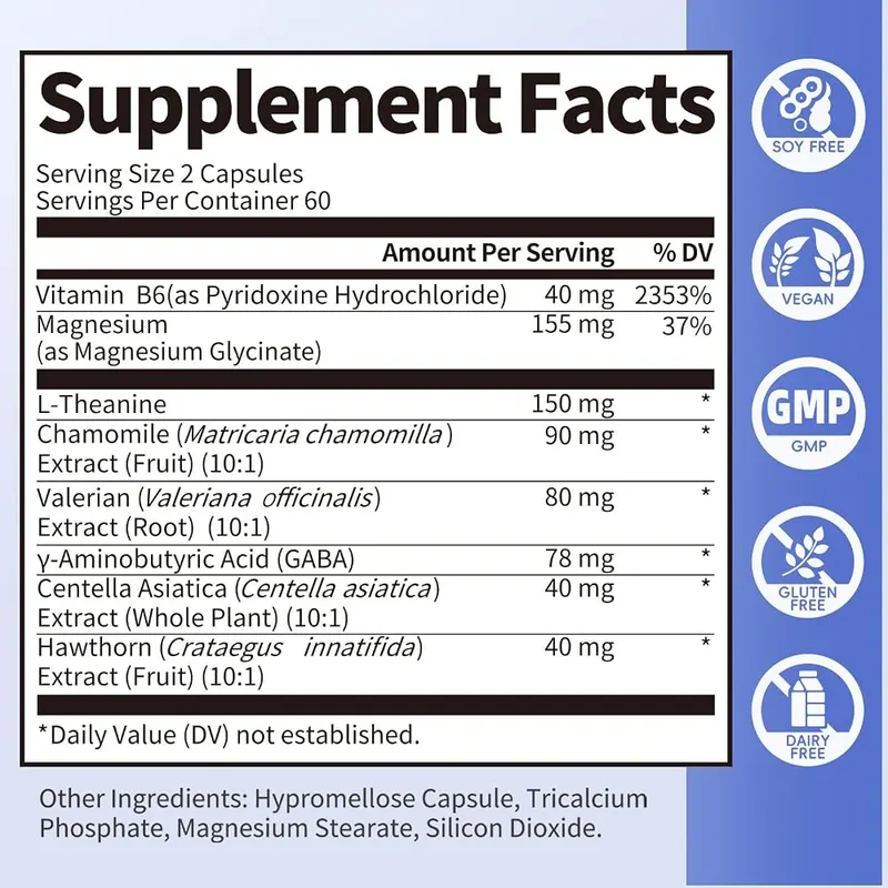 iMATCHME Magnesium Glycinate 850mg – Vegan, no soy, gluten or dairy