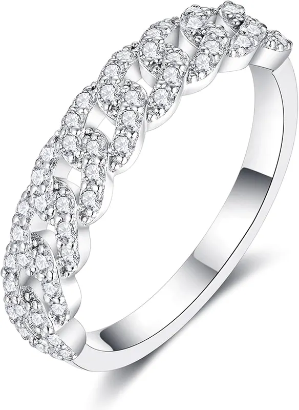 IMOLOVE Moissanite Wedding Bands