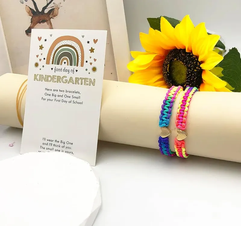 INENIMARTJ First Day of School Kindergarten Bracelets – Back to School Bracelets - The back