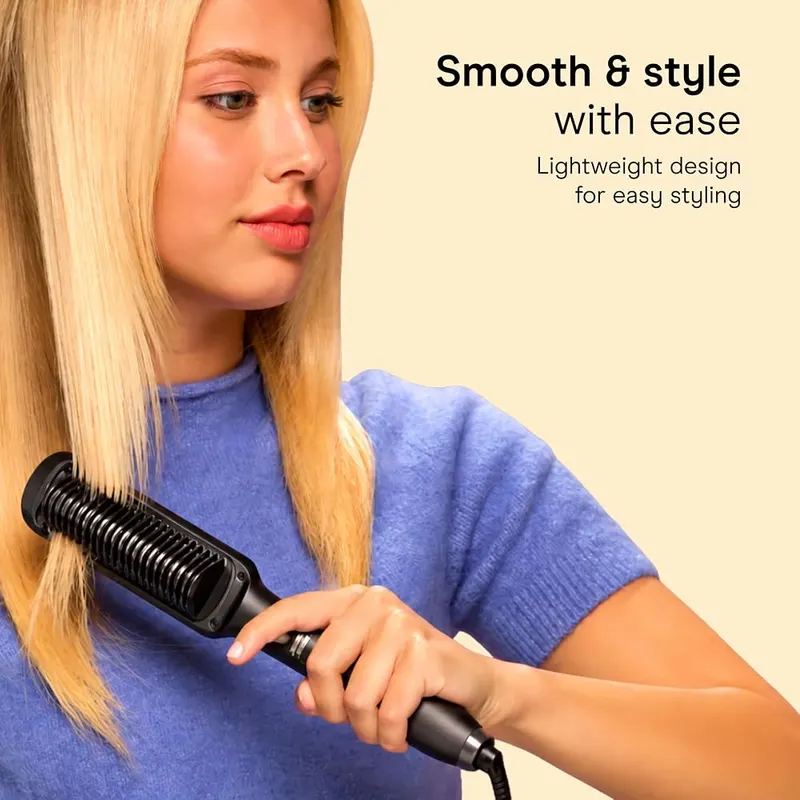 INFINITIPRO by Conair Smoothing & Straightening Brush – Protect Your Hair