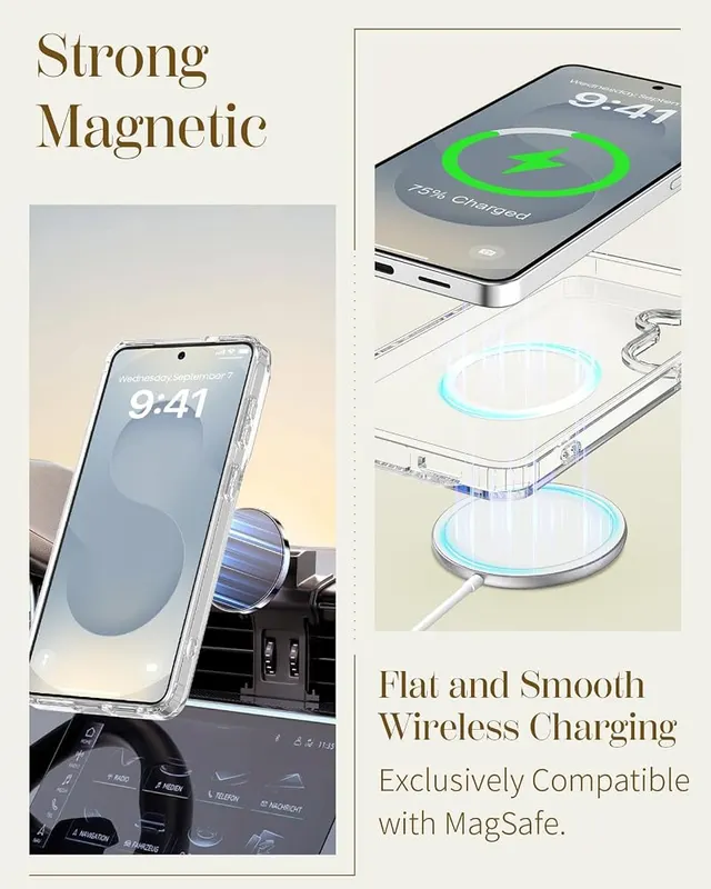 Ingcase for Samsung Galaxy S25 FE Case – 360° Adjustable Stand