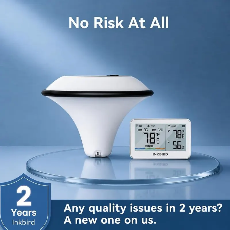 Inkbird Solar Pool Thermometer – Wireless
