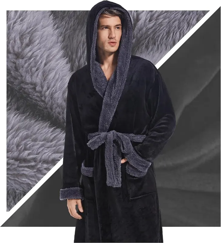 Inner Wish Mens Hooded Robe – Convenience in Care