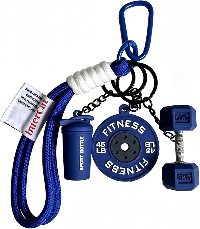 InterCat Fitness Keychains Set in Blue
