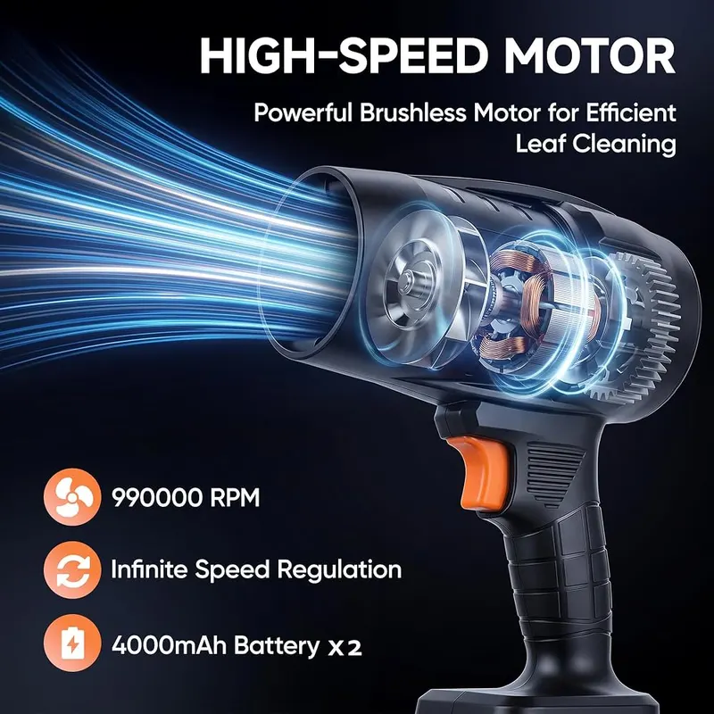IOOKNA Cordless Leaf Blower – Cordless brushless leaf blower