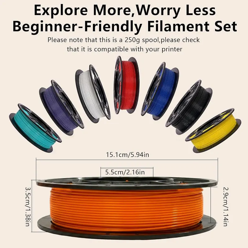 Irosiy Mini PLA Filament Set – 250g mini spools