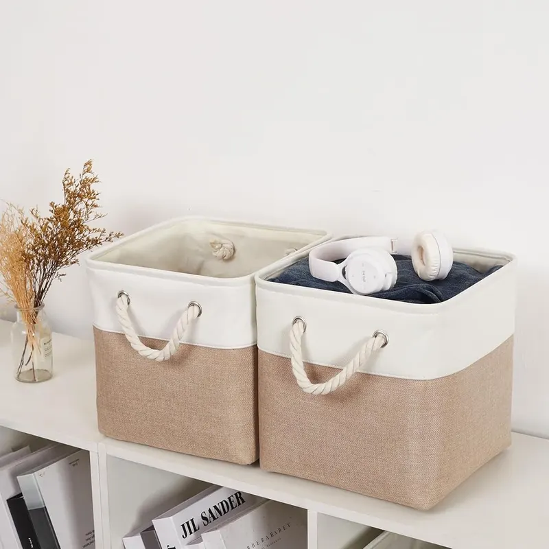 ISEMINGLA 11 Inch 6 Pack Cube Storage – Reinforced metal frame at the rim