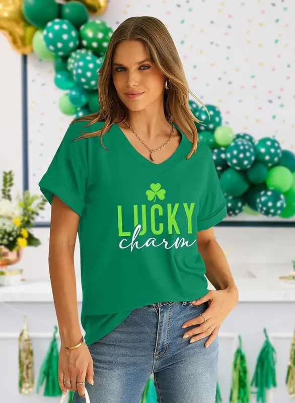 Ithalt St Patricks Day Shirt BGreen3 – Lucky Irish Shamrock Tshirt