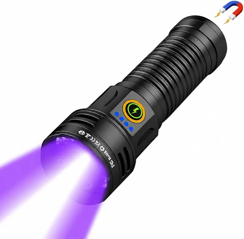 iToncs 30W High Lumens UV Flashlight in Black