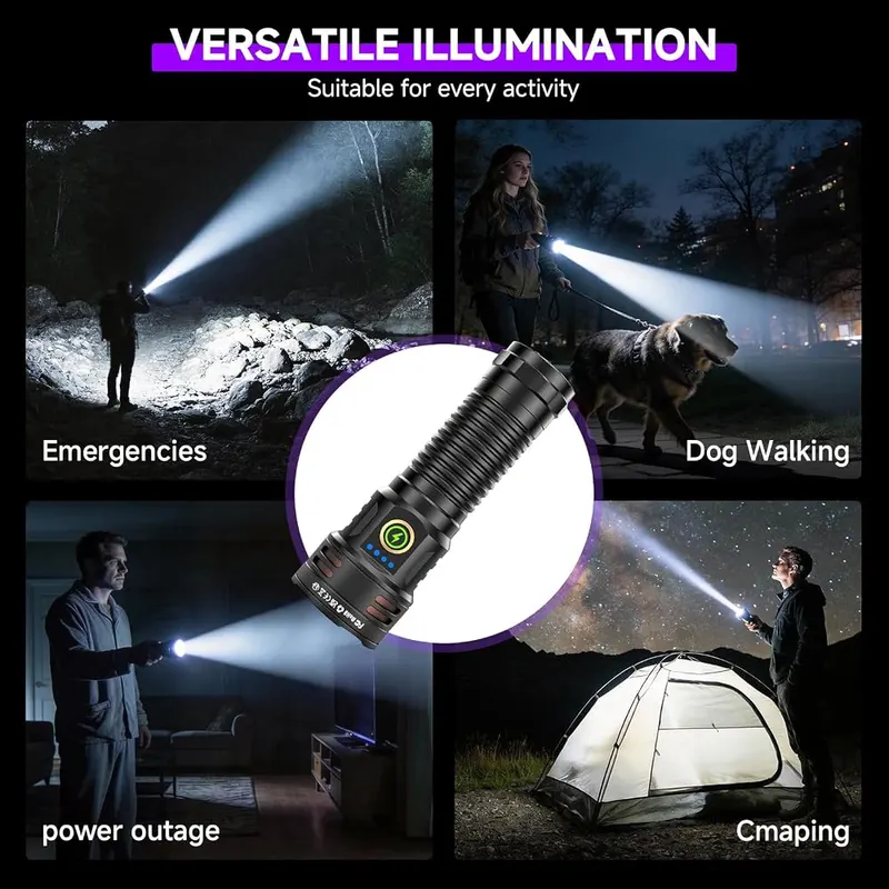 iToncs 30W High Lumens UV Flashlight – IPX5 waterproof aluminum body