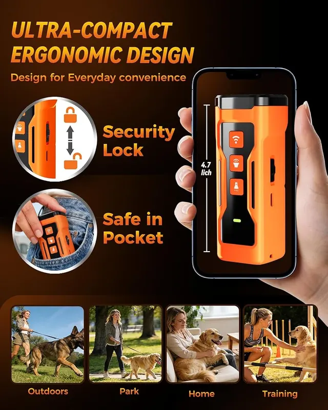 IZNiK Dog Bark Deterrent Device – Compact pocket-sized unit