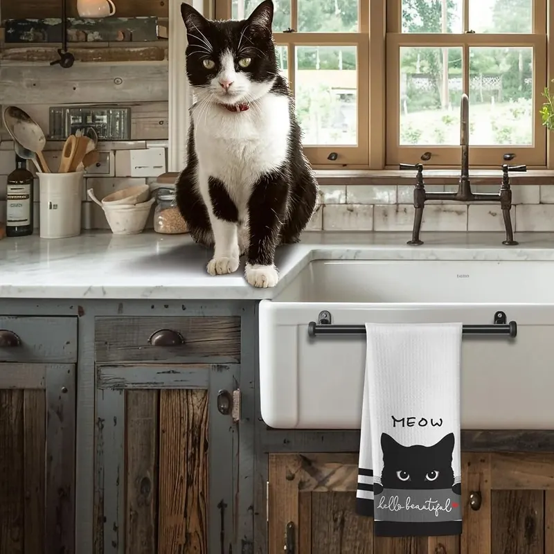 Iznomo Cat Kitchen Towels – product photo 7 of 9