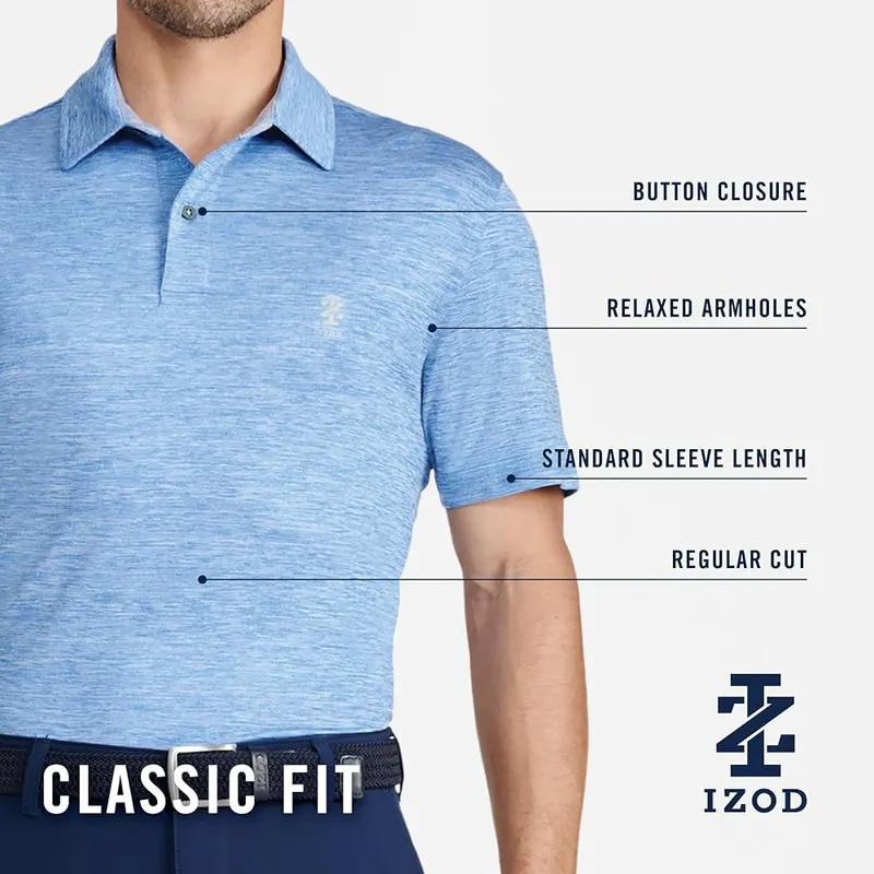 Izod Men’s Swingflex Elite Short Sleeve Golf – product photo 6 of 7