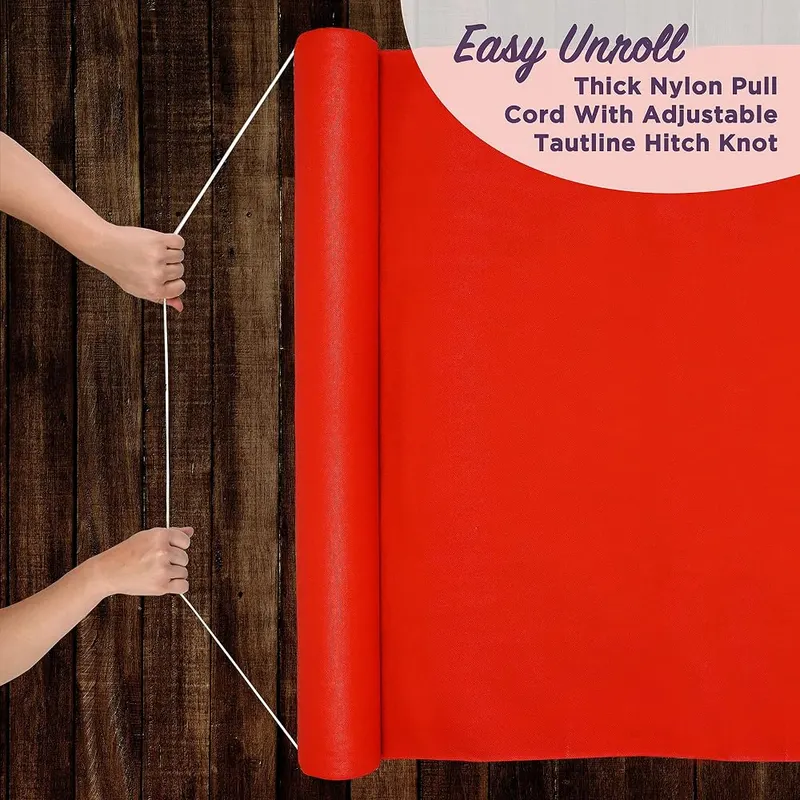 J&A Homes Red Aisle Runner – Professional-grade nylon material