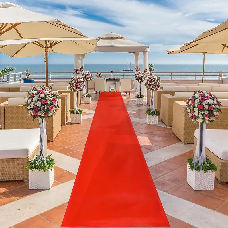 J&A Homes Red Aisle Runner – For weddings, prom and parties