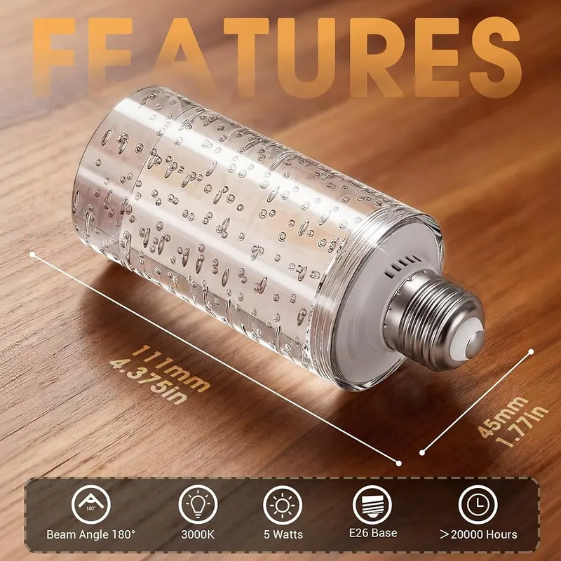 JandCase LED Bulb – 3000K warm white glow