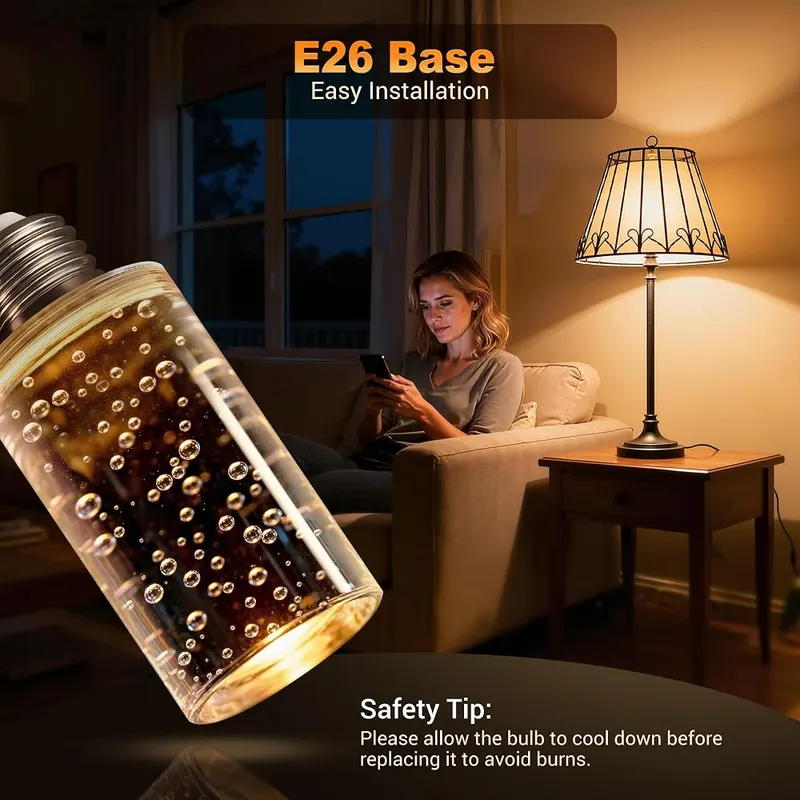 JandCase LED Bulb – Acrylic bubble decorative design