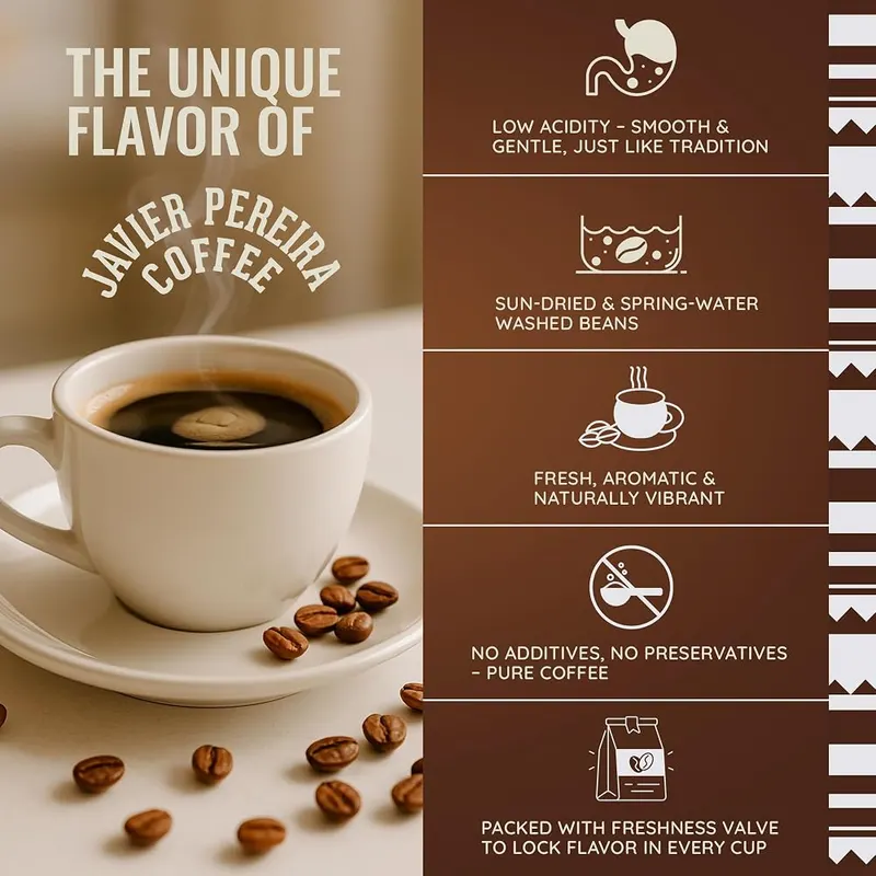 JAVIER PEREIRA COFFEE Sweet Boost – Balanced Cup