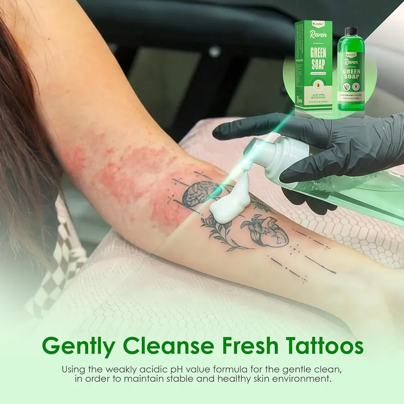 Jconly Tattoo Green Soap Concentrate – Versatile for studio prep and aftercare