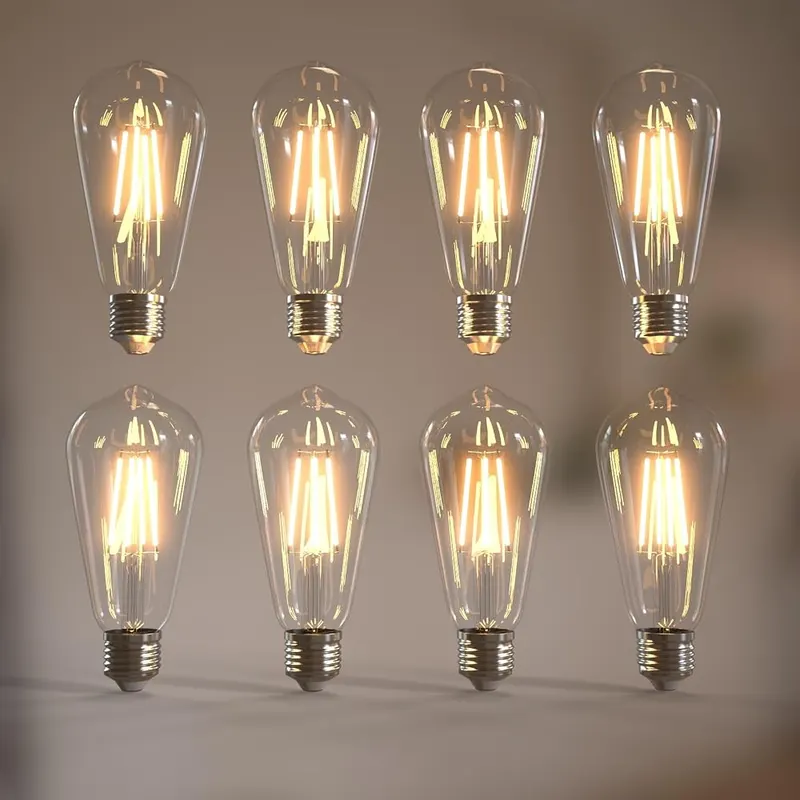 Jensense Edison Bulbs E26 LED Bulb 60 6watt-8