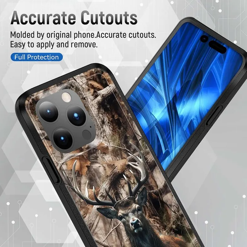 JHYYTUJTYP for iPhone 15 Pro Max Case – 2-Layer Protection