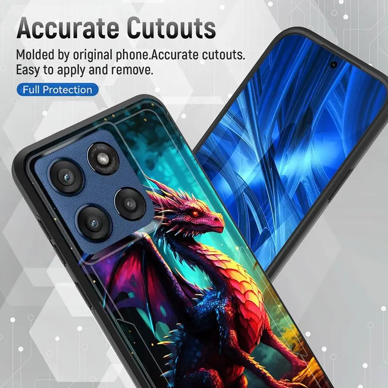 JHYYTUJTYP for Moto Edge 2025 Case – 2-Layer Protection