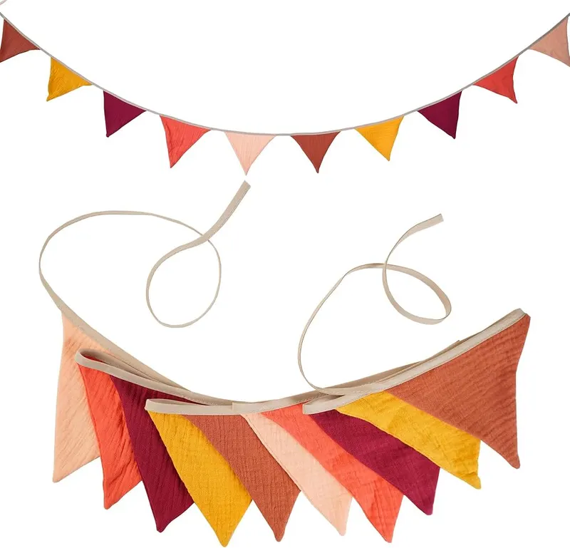 JIALITFUN Fabric Bunting Banner in Thanksgiving