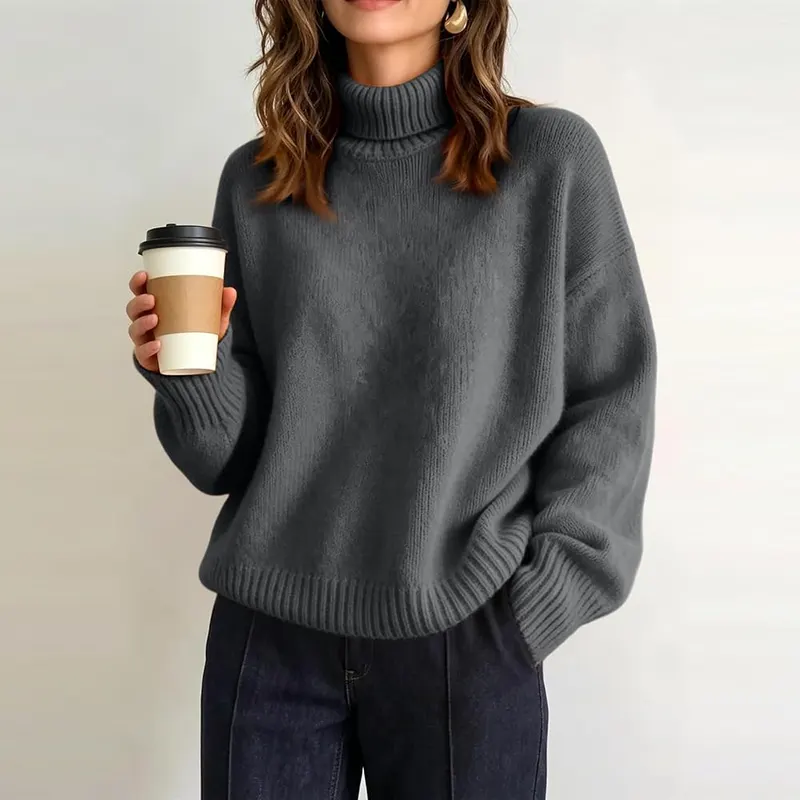 Jielayou Sweater Turtleneck A06-dark Gray 3X-Large – Library Study Session