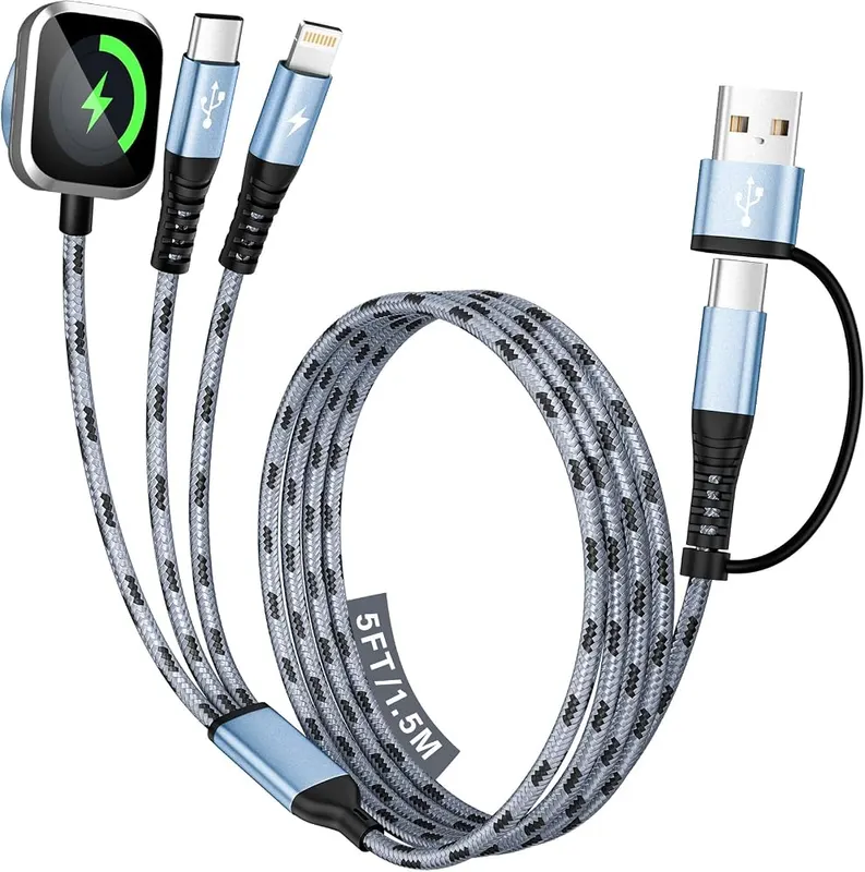 Jogrytece Multi Charging Cable in Light_Blue&Gray_1