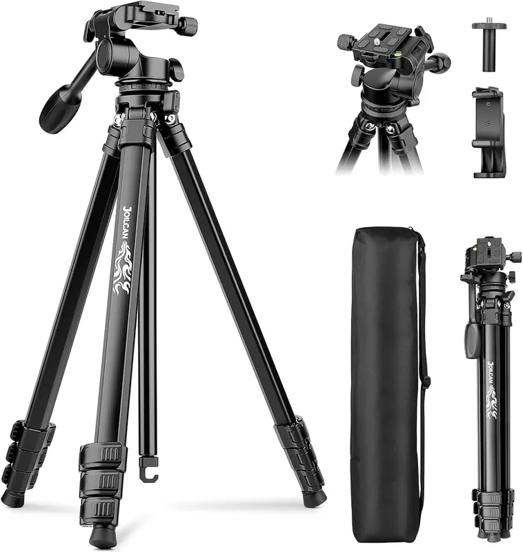JOILCAN 66″ Travel Tripod