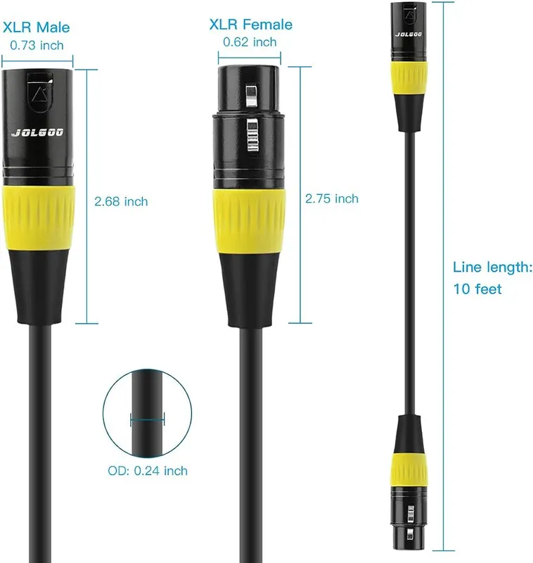JOLGOO XLR Cable – product photo 7 of 8