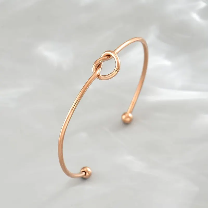 JotCa 18K Rose Gold Plated Bangle Bracelets – Thoughtful Present