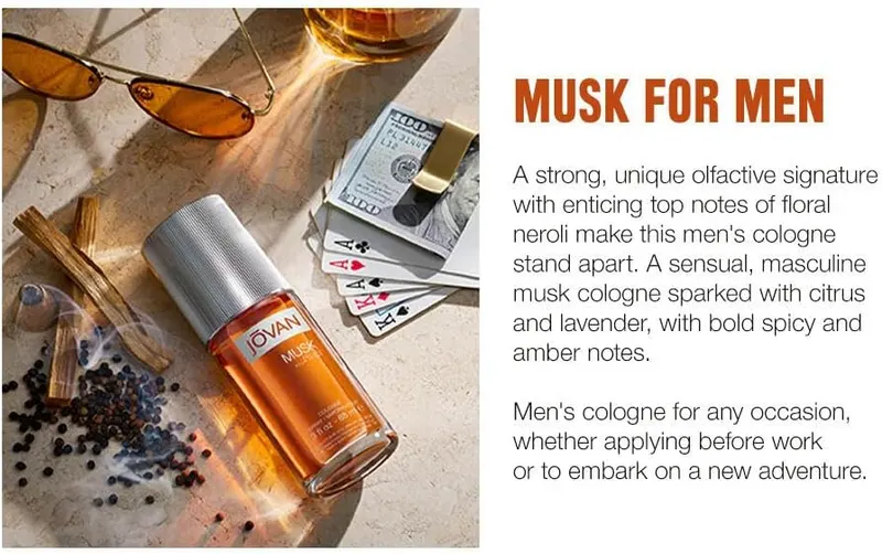 Jovan Musk for Men Eau de Cologne – Jovan Musk For Men gives men an appealing
