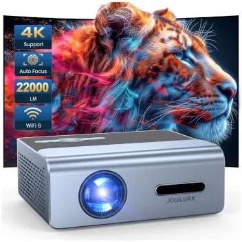 JOWLURK Projector with WiFi and Bluetooth – Electric Focus & Auto Keystone