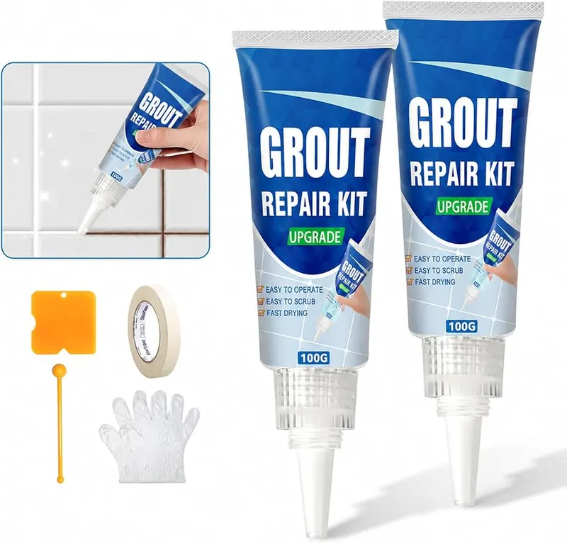 JOYAONE White Tile Grout Repair Kit in White