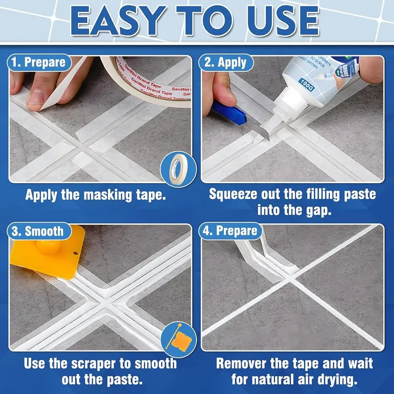 JOYAONE White Tile Grout Repair Kit – Buy with Confidence