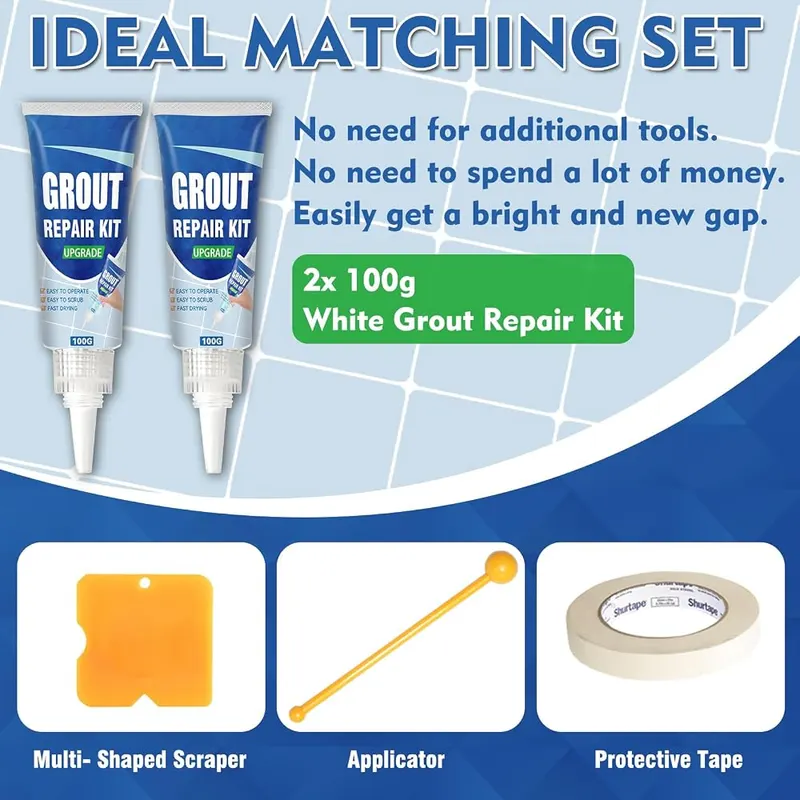 JOYAONE White Tile Grout Repair Kit – product photo 7 of 7