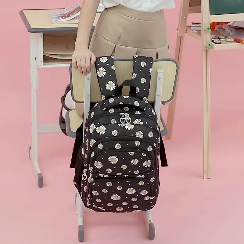 Joyfulife Daisy Print School Backpack – Daisy print girls backpack